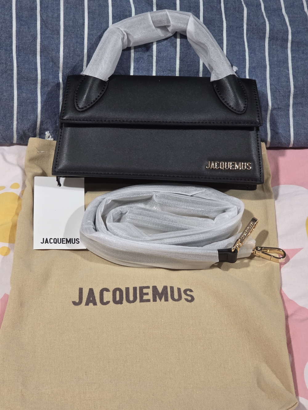 Jacquemus Black Leathers Mini Handle Bag
